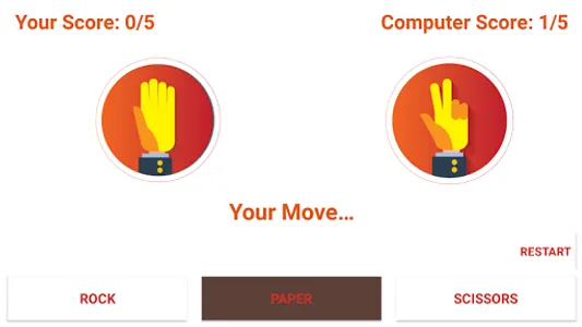 Rock Paper Scissor Game screenshot 1