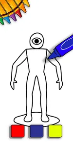 Doors Seek 2 Coloring Book screenshot 0