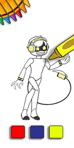 Murder Drones coloring book screenshot 2