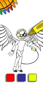 Murder Drones coloring book screenshot 3