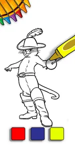 Puss In Boots coloring book screenshot 4