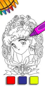 Sailor Moon Coloring Game screenshot 2
