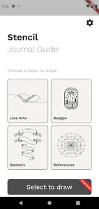 Stencil Journal Drawing Guide screenshot 0