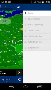 Realtime rainradar Europe screenshot 2