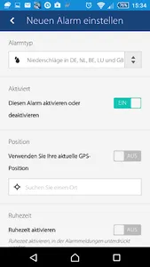 Realtime rainradar Europe screenshot 3