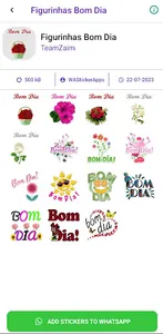 Figurinhas Bom Dia screenshot 1