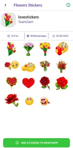 Flowers Stickers screenshot 1