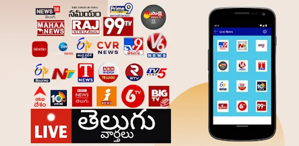 Telugu News Live TV Channels screenshot 0