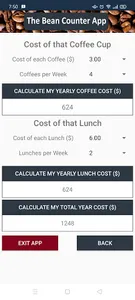 The Bean Counter App screenshot 1