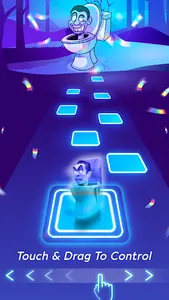 Skibidi toilet Music Tles Hop screenshot 0