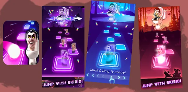Skibidi toilet Music Tles Hop screenshot 4