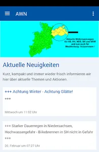 Aktuelle Wetterwarnungen screenshot 0