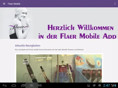Flaer Onlineshop Mobile screenshot 3