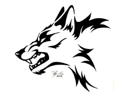 Tribal Wolf Tattoos Ideas screenshot 1