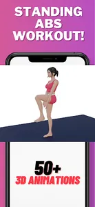 Standing Abs Workout At Home screenshot 13