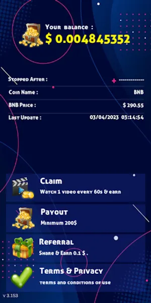 TurboMiner - BNB Cloud Miner screenshot 0