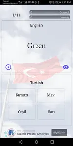 Turkish Colors Quiz screenshot 0