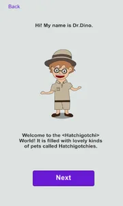 HATCHIGOTCHI - Virtual Pet Gam screenshot 1