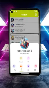 Ultra Hero Man Fake Call Video screenshot 1