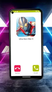Ultra Hero Man Fake Call Video screenshot 2