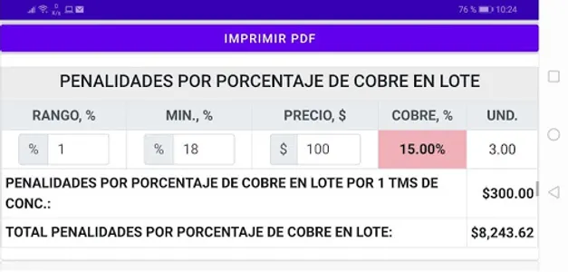 Valorización de Minerales screenshot 6