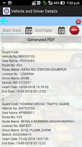 Details of Vehicle and Driver screenshot 4