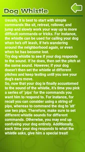 Dog Whistle, Trainer screenshot 6