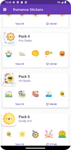 Funny Sun Stickers : Wasticker screenshot 3