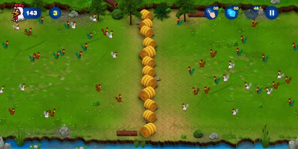 Chicken Frenzy - Save the Farm screenshot 0