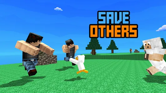 Blocky Cartoon: Farm Escape screenshot 2