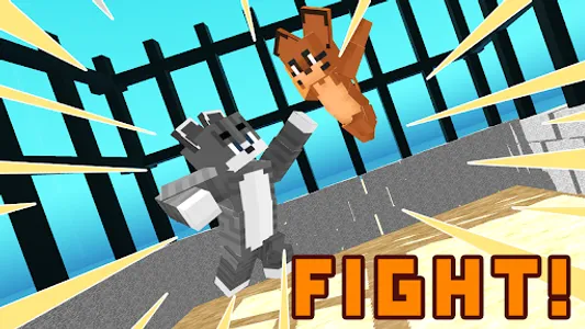 Blocky Cartoon: Pets Showdown screenshot 1