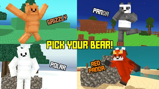 Blocky Cartoon: Save the Bears screenshot 0