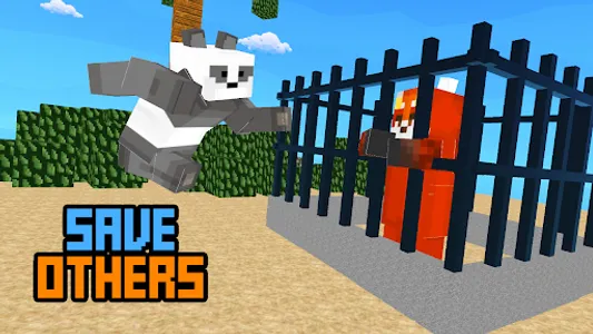 Blocky Cartoon: Save the Bears screenshot 2