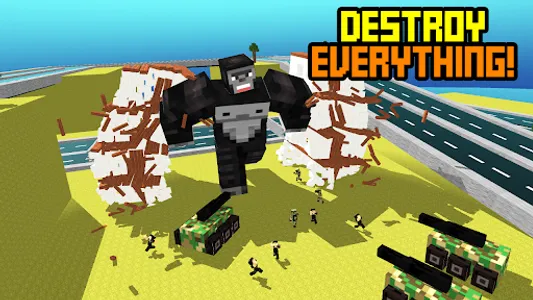 Blocky Cartoon: Titan Gorilla screenshot 0