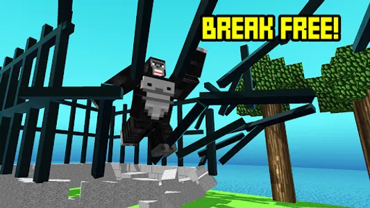 Blocky Cartoon: Titan Gorilla screenshot 2