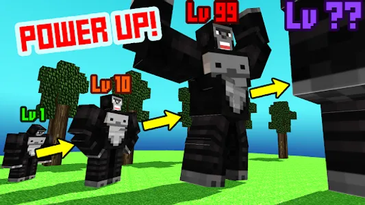 Blocky Cartoon: Titan Gorilla screenshot 3