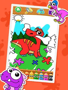 Coloring dinosaurs screenshot 0