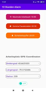 10 Hours Alarm -  Maximum Work screenshot 1
