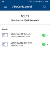 Vibe Card Controls screenshot 2