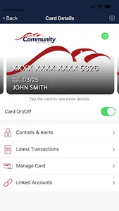 Kelly Comm FCU CardControl screenshot 1