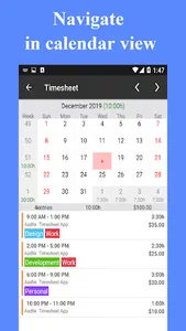 Timesheet - Work Hours Tracker screenshot 1