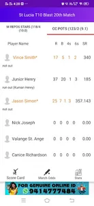 Fast Live Score - Cricket screenshot 3
