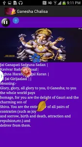 Ganesha Chalisa-Meaning &Video screenshot 1