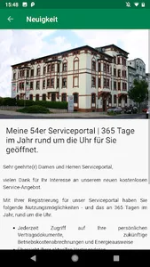 54er Serviceportal screenshot 1
