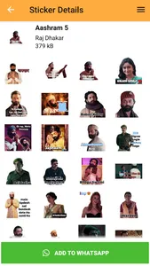 Aashram Stickers For WhatsApp  screenshot 13