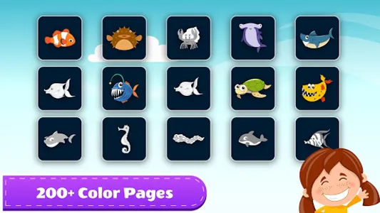 Color Book & Puzzles for Kids screenshot 1