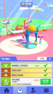 Idle Fitness: Beauty Girl screenshot 2