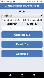 CliqTags Beacon Advertiser screenshot 0