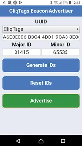 CliqTags Beacon Advertiser screenshot 1