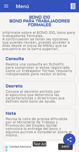 BONO 210 TRABAJADORES FORMALES screenshot 1